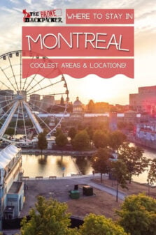 where to stay in Montreal Pinterest Image