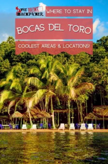 Where to Stay in Bocas Del Toro Pinterest Image