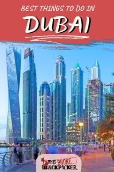 Things To Do in Dubai Pinterest Image
