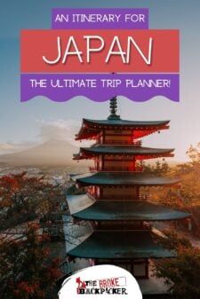 Japan itinerary pinterest image