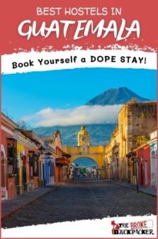 best hostels in Guatemala pinterest image