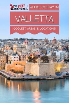 where to stay Valletta Malta pin