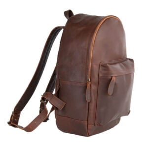 Mahi leather classic backpack vintage side view