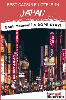 best capsule hotels in Japan pinterest image