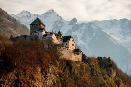 Liechtenstein vaduz castle hillside