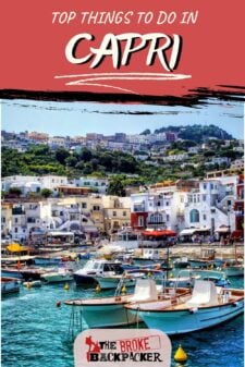 Things to do in Capri Pinterest image