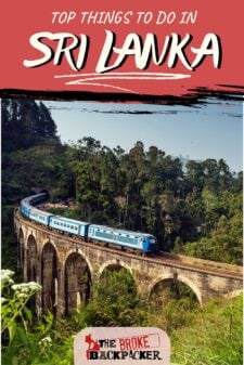 Things to do in Sri Lanka pinterest image