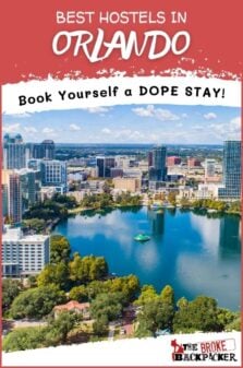 best hostels in Orlando USA pinterest image