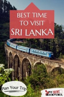 best time to visit Sri Lanka Pinterest image