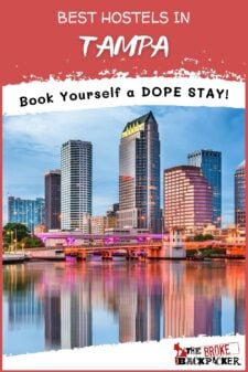 best hostels in Tampa USA Pinterest image