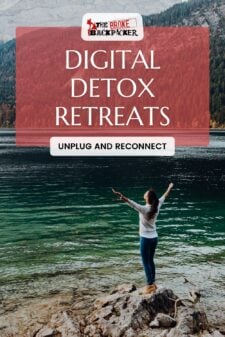 pinterest image for digital detox retreats post