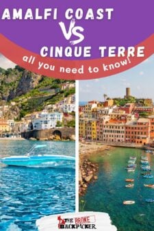 amalfi coast vs cinque terre pinterest image