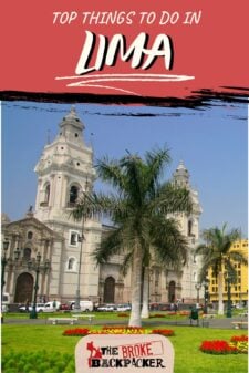 Things to do in Lima pinterest image