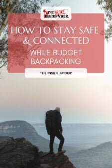 stay safe and connected whilst travelling pinterest image