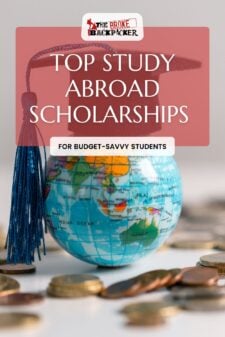 study abroad scholarship budget pinterest image