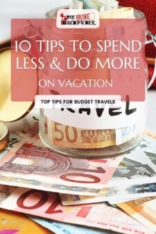 vacation spend less pinterest image