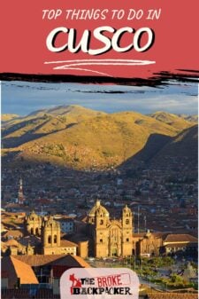 Things to do in Cusco Pinterest image