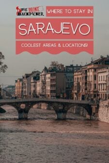 where to stay in Sarajevo bosnia pinterest image