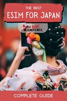 best esim for japan travel pinterest image