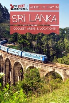 where to stay in Sri Lanka pinterest image
