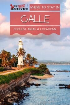 where to stay in Galle sri lanka pinterest image