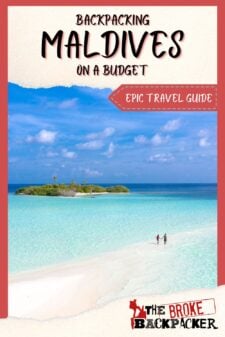 backpacking Maldives travel guide pinterest image