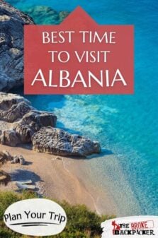 best time to visit Albania pinterest image