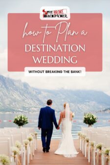 how to plan a destination wedding pinterest image