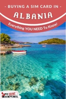 best sim card in Albania pinterest image