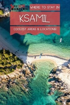 where to stay ksamil albania pinterest image