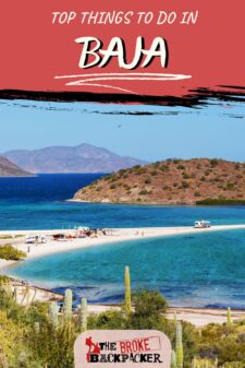 things to do in Baja California mexico pinterest image
