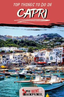 Things to do in Capri Pinterest image