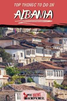 things to do in Albania pinterest image