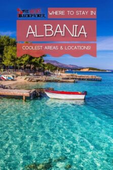 where to stay in Albania Pinterest image