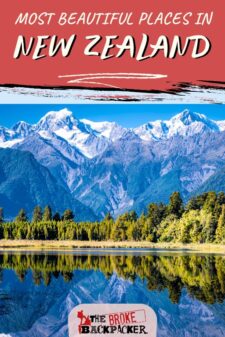 Beautiful places in New Zealand Pinterest Image