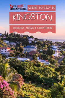 where to stay in Kingston Jamaica Pinterest image