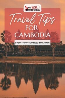 Cambodia travel tips pinterest image