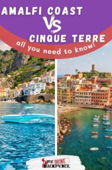 amalfi coast vs cinque terre pinterest image