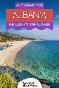 albania itinerary pinterest image
