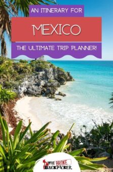 Mexico itinerary pinterest image