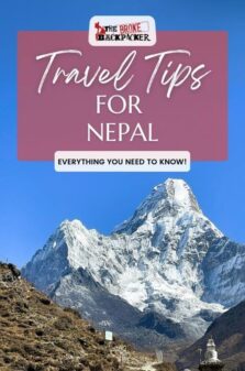 nepal travel tips pinterest image