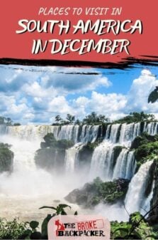 best places to visit in South America in December pinterest image