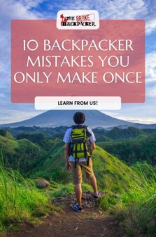 10 backpacker mistakes pinterest image