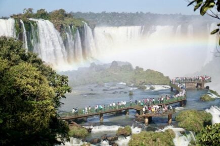 views from the Trilha das Cataratas observation deck