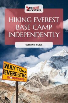 hiking Everest basecamp guide pinterest image