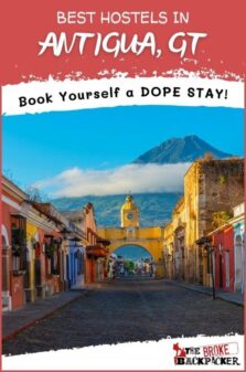 Best Hostels in Antigua Pinterest Image