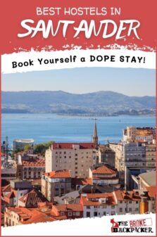 best hostels in Santander Spain pinterest image