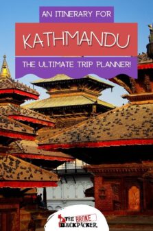 Kathmandu itinerary pinterest image