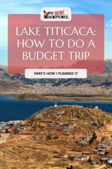 trip to lake Titicaca pinterest image