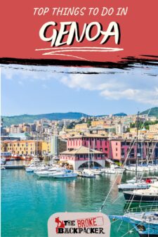 Things to do in Genoa Italy Pinterest image